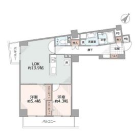 ラフィネ大崎 12階 間取り図