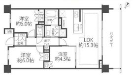 リストレジデンス用賀 3階 間取り図
