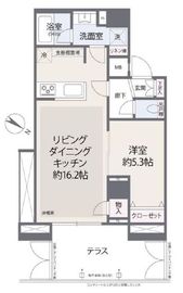 オープンレジデンシア新宿余丁町 1階 間取り図
