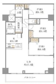 白金グランドハイツ 2階 間取り図