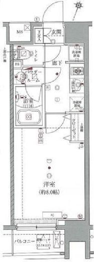 ラ・トゥール神楽坂 4階 間取り図