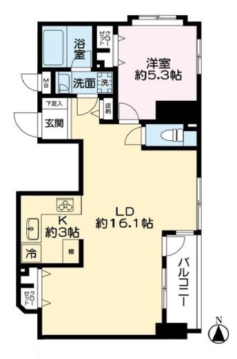 アスコットパーク秋葉原 9階 間取り図