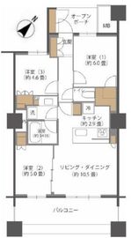 ブリリア有明スカイタワー 24階 間取り図