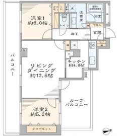 マートルコート白金三光坂 6階 間取り図