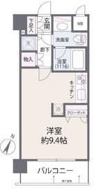 アビテ市ヶ谷五番町 4階 間取り図