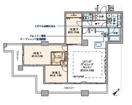 晴海ビュータワー（晴海アイランドトリトンスクエアビュータワー） 46階 間取り図