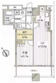 セントラルレジデンス シティタワー池袋 16階 間取り図