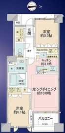 パークホームズ両国コンフォートプレミア 6階 間取り図