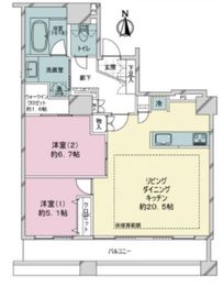 シティフロントタワー 10階 間取り図