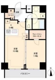 カスタリア水天宮 7階 間取り図