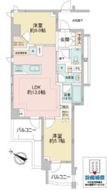 オープンレジデンシア西日暮里道灌山ヒルズ 3階 間取り図