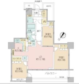 ザ・東京タワーズ シータワー 29階 間取り図