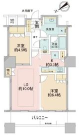 ザ・パークハウス西新宿タワー60 5階 間取り図