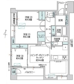 パラシオ青山 11階 間取り図