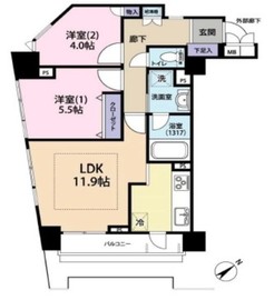 カテリーナ文京千駄木 11階 間取り図