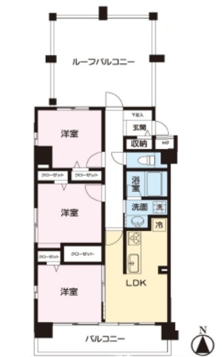 パロス駒場東大前 4階 間取り図
