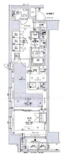 オープンレジデンシア日本橋横山町 2階 間取り図