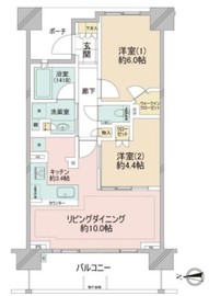 シティテラス代々木公園 8階 間取り図