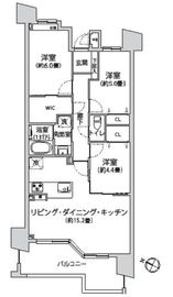 広尾パークヒルズ 2階 間取り図