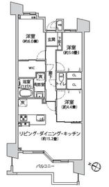 ザ・クレストリヴァシス 2階 間取り図