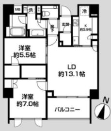 ザ・パークハウス麻布外苑西通り 6階 間取り図