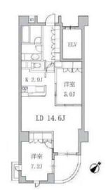 クオリア後楽園 7階 間取り図