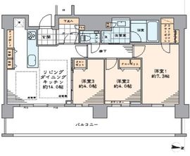 アーバンドックパークシティ豊洲タワー 20階 間取り図