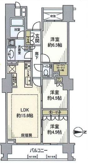 赤坂タワーレジデンス トップオブザヒル 9階 間取り図