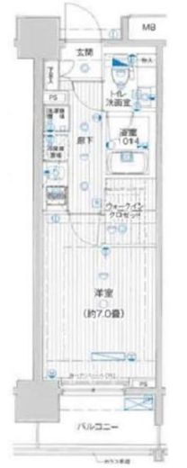 赤坂タワーレジデンス トップオブザヒル 11階 間取り図