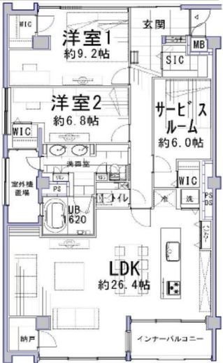 カスタリア東日本橋2 4階 間取り図