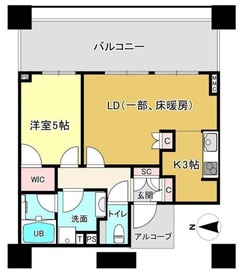 白金ザ・スカイ 6階 間取り図