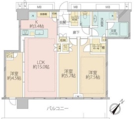 ミッドタワーグランド 20階 間取り図