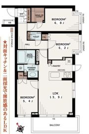 プレシス千歳船橋 5階 間取り図