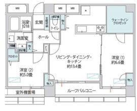 早稲田鶴巻町パークホームズ 6階 間取り図