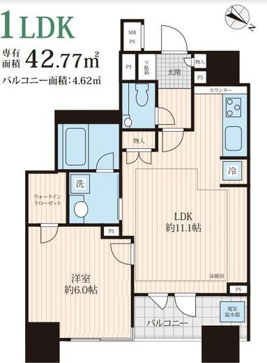 ライオンズシティ東京タイムズプレイス 10階 間取り図