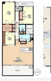 アルス武蔵小杉 4階 間取り図