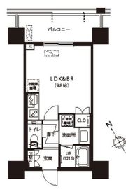 シティタワー新宿 10階 間取り図