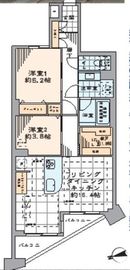 ジェイパーク御苑内藤町 9階 間取り図