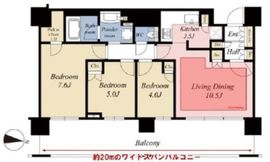 アーバンドックパークシティ豊洲タワー 7階 間取り図