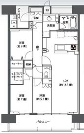 ベルファース本郷弓町 17階 間取り図