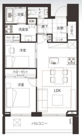 赤坂タワーレジデンス トップオブザヒル 16階 間取り図