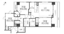 セザールベイサイド勝どき 7階 間取り図