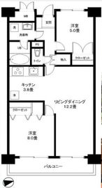 三田ナショナルコート 2階 間取り図