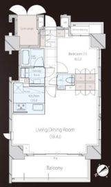 ヴァントヌーベル代々木 3階 間取り図