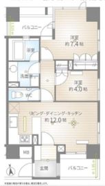 六本木デュープレックスエムズ 13階 間取り図