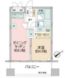 ダイナシティ三田 9階 間取り図