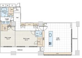グランスイート虎ノ門 20階 間取り図