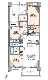 プラウド市ヶ谷南町 2階 間取り図