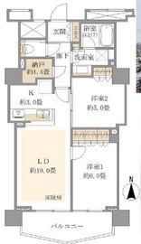 ワールドシティタワーズ キャピタルタワー 22階 間取り図