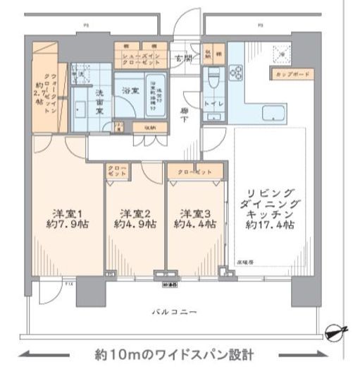 パークタワー品川ベイワード 25階 間取り図